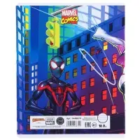 Тетрадь в линейку 18 листов, 5 видов МИКС, обложка мелованный картон, &laquo;Человек-паук&raquo;