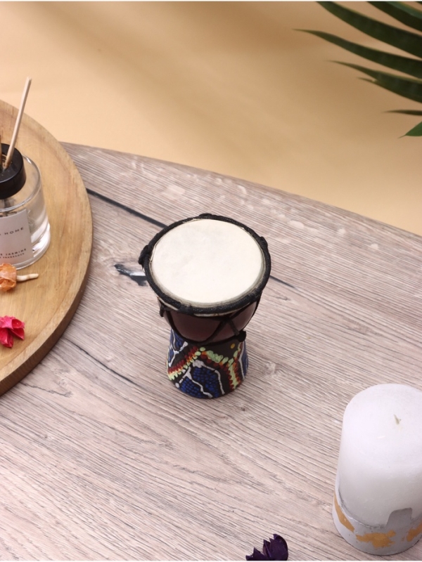 Сувенирный музыкальный инструмент "Барабан Джембе" махагон, 8х8х12 см
