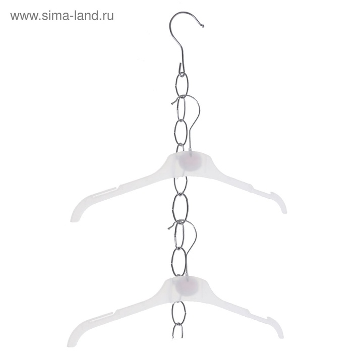 Цепочка-держатель для плечиков, звенья 4&times;2, L=110 см, цвет хром