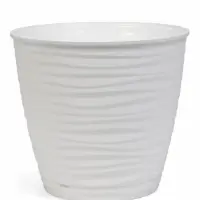 Горшок для цветов "Saffron" D-26,7 см, 9,1 л с поддоном, белый