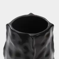 Ваза настольная керамика "Габино" 18,5х12 см, чёрный