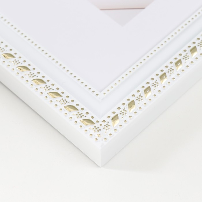 Фоторамка пластик "МИРАМ" 15х21 см, 642968-6, белый (пластиковый экран)