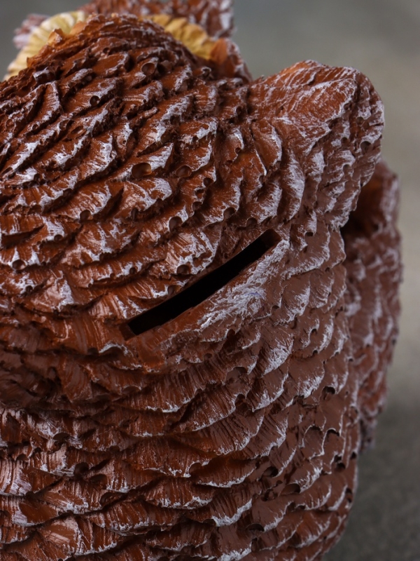 Копилка сова "Счастливая мама" 18 см, коричневый