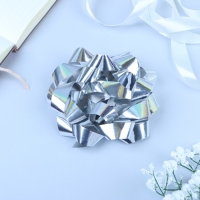 Бант-звезда № 14, серебристый, металлик Бант-звезда № 14, серебристый, металлик