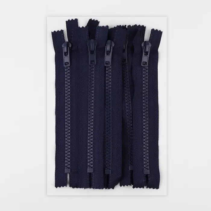 Молния &laquo;Трактор&raquo;, №8, неразъёмная, замок автомат, 18 см, тёмно-синяя