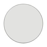 Зеркало интерьерное настенное в круглом корпусе из металла  d=50,5см, белый