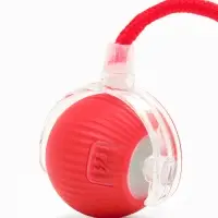 Интерактивная игрушка для кошек "Убегающий хвост", красная