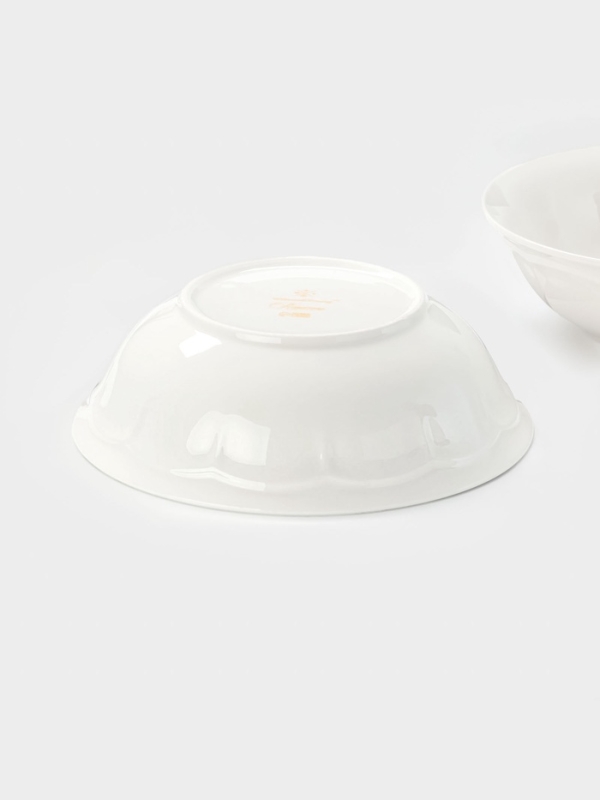 Тарелки глубокие WY Renessans, 850 мл, d=22.5 см, фарфор, белые