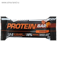 Протеиновый батончик IRONMAN Protein Bar с коллагеном, карамель, спортивное питание, 35 г Протеиновый батончик IRONMAN Protein Bar с коллагеном, карамель, спортивное питание, 35 г