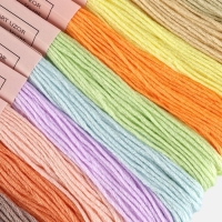 Набор ниток мулине №4, 8 &plusmn; 1 м, 12 шт