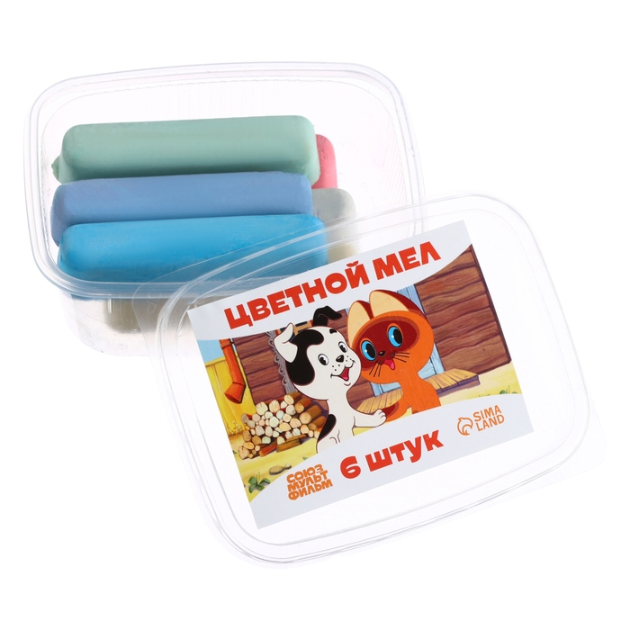 Мелки цветные, Котёнок по имени Гав, 6 цветов