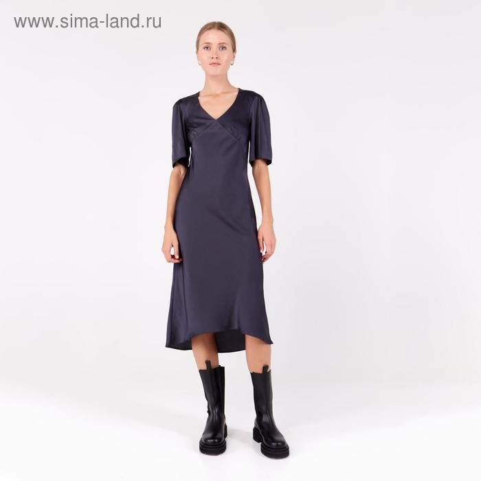 Платье женское MINAKU: Silk Pleasure цвет графит, р-р 46 Платье женское MINAKU: Silk Pleasure цвет графит, р-р 46