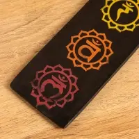 Подставка под благовония "7 чакр" 28,5х5 см, дерево