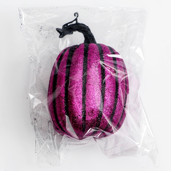 Декор «Тыква», в фиолетовом цвете, 9,5 × 9,5 × 12 см Декор «Тыква», в фиолетовом цвете, 9,5 × 9,5 × 12 см