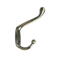 Крючок мебельный ТУНДРА TKd=015, двухрожковый, бронза