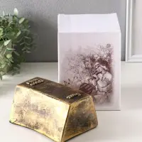 Копилка "Золотой слиток" 16,5х11,5х8 см