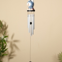 Музыка ветра "Кот" дерево, алюминий 9х8х100 см