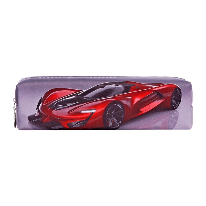 Пенал школьный "Машина" на молнии, МИКС