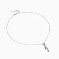 Кулон на цепочке "ДНК", цвет серебро