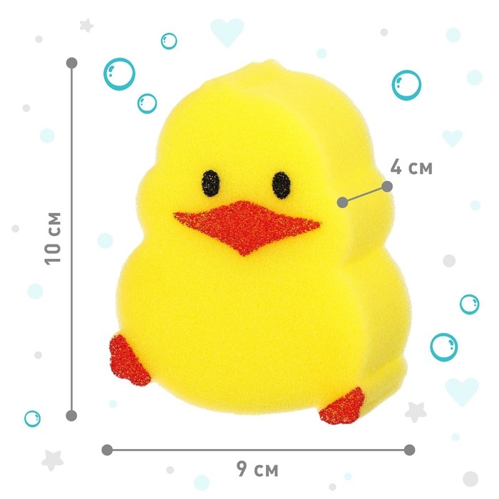 Детская губка для купания &laquo;Цыпленок&raquo;, поролон