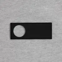 Лейбл из ПВХ с вырубкой &laquo;Круг&raquo;, черный