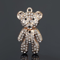 Подвеска &laquo;Мишка&raquo;, цвет белый в золоте