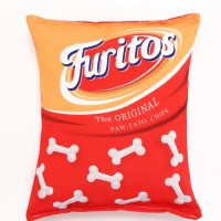 Игрушка текстильная для собак "Furitos", 14 х 17 см, красная