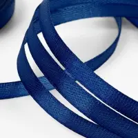 Лента атласная, 6 мм, 23&plusmn;1 м, синяя №120