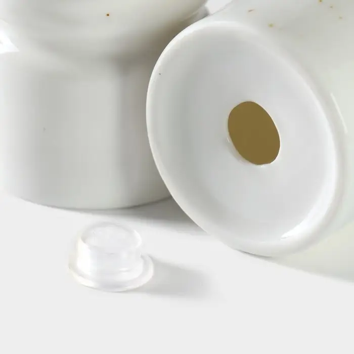 Набор для специй 2 пред Magistro "Церера" солонка, перечница, цвет бело-золотой