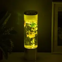 Светильник "Аквариум с рыбками" LED RGB 4,5Вт USB серебро 8,7х8,7х27 см
