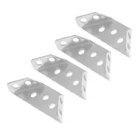 Угловой кронштейн ТУНДРА, для сборки и ремонта мебели, набор 4 шт