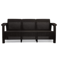 Диван "Ротанг" 3-х местный, с подстаканниками, 188 см х 70 см х 79 см, цвет мокко Диван "Ротанг" 3-х местный, с подстаканниками, 188 см х 70 см х 79 см, цвет мокко