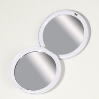 Зеркало складное «Птички», d = 7,3 см, с увеличением, цвет сиреневый Зеркало складное «Птички», d = 7,3 см, с увеличением, цвет сиреневый