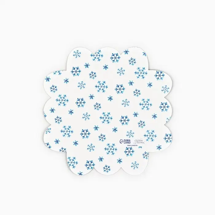 Коробка для кондитерских изделий с пластиковой крышкой &laquo;Сказочного Нового года&raquo;, 10.5 х 10.5 х 3