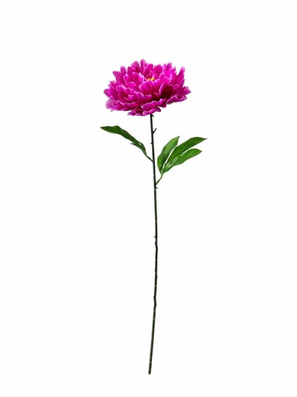 Цветы искусственные "Пион бархатный" 15х55 см, сиреневый