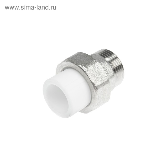 Муфта комбинированная VALFEX, разъемная (американка), d=20 мм x 3/4", наружная резьба