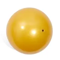Мяч для художественной гимнастики Металлик, диаметр 19см, цвет желтый