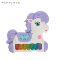 Музыкальная игрушка-пианино &laquo;Моя пони&raquo;, звуковые и световые эффекты, цвет МИКС
