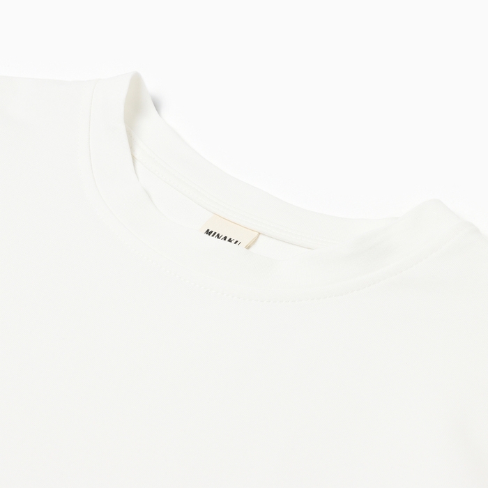 Футболка женская oversize MINAKU: One Most Brand цвет экрю, размер 48