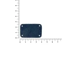 Лейбл кожаный Beta, S, синий