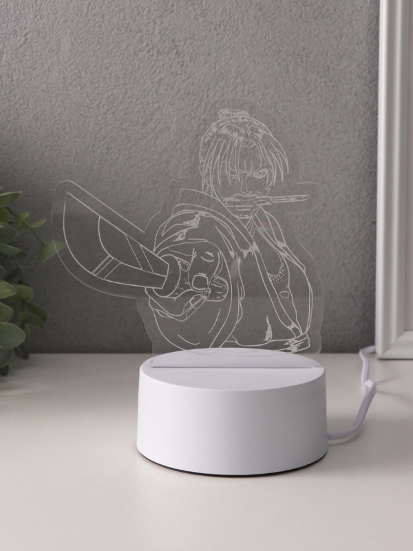 Светильник "Аниме. Воин" LED RGB от сети RISALUX 9,5х14,9х16 см
