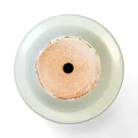 Горшок цветочный с поддоном 0,9 л, керамика "Листья" (М)