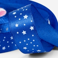 Лента атласная &laquo;Звёзды&raquo;, 15 мм, 23&plusmn;1 м, синяя №040