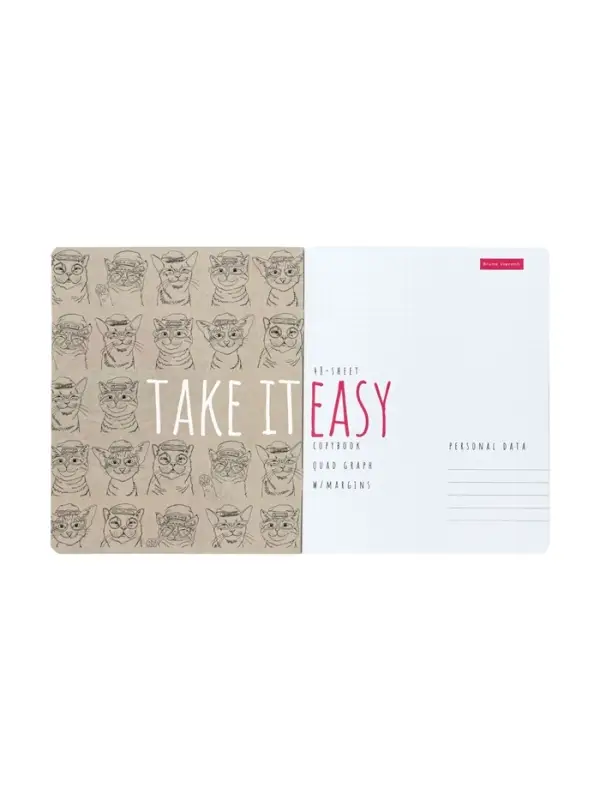 ТЕТРАДЬ 48Л. "EASY LIFE.КОТЫ"