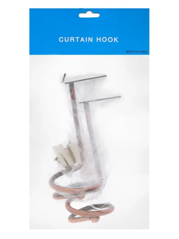 Крючок - держатель для штор на стену CAPPIO KS044, металлический, цвет медь, 2 шт