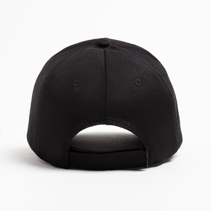 Кепка однотонная MINAKU, цвет чёрный, р-р 52-54 Кепка однотонная MINAKU, цвет чёрный, р-р 52-54