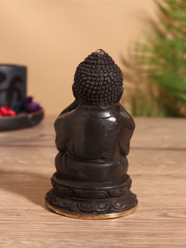 Сувенир бронза "Будда" 6х6х11 см