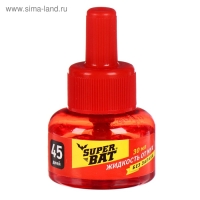 Дополнительный флакон-жидкость от мух "SuperBAT", доп. флакон, 45 дней, 30 мл Дополнительный флакон-жидкость от мух "SuperBAT", доп. флакон, 45 дней, 30 мл