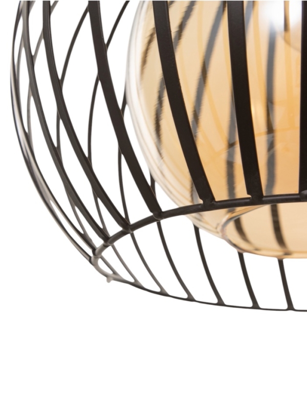 Светильник "Клубок" 1х40Вт Е27 черный 28х28х28см