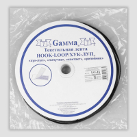 Липучка, 16 мм × 25 ± 1 м, цвет чёрный Липучка, 16 мм × 25 ± 1 м, цвет чёрный